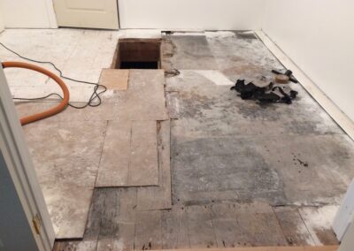 Ione, CA church with a rough floor.