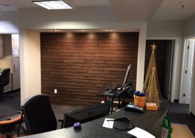 Ah a touch of warmth and elegance in Cameron Park office.