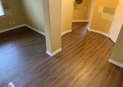 Luxury Vinyl Plank throughout the home in El Dorado Hills.