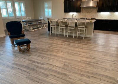 Luxury vinyl plank in El Dorado Hills home.