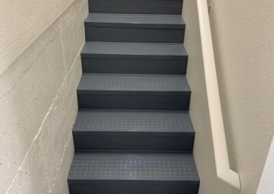 Rubber stair treads to El Dorado Hills garage.